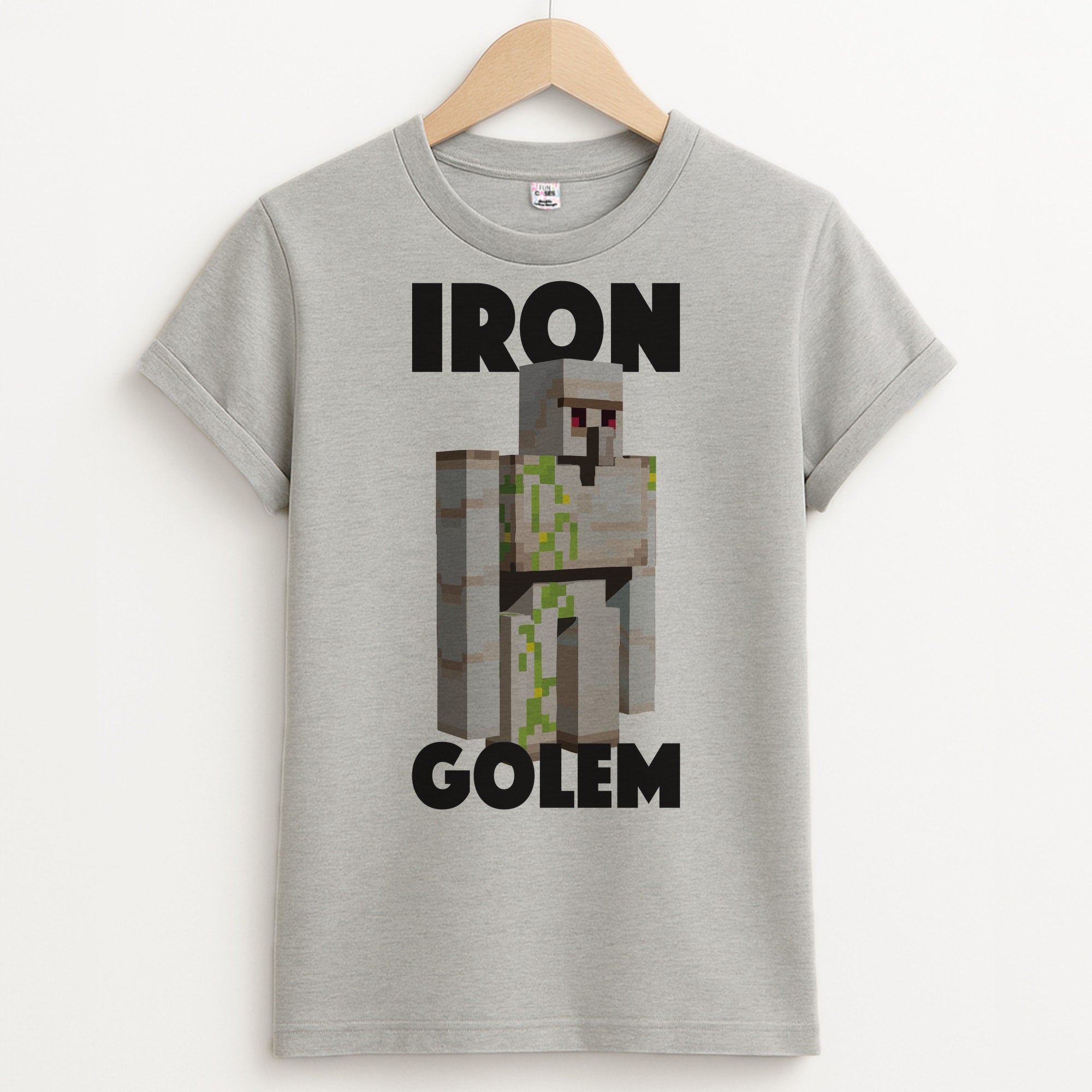 Iron Golem Unisex Grey T-Shirt
