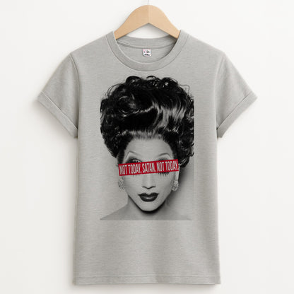Not Today, Satan. Not Today - Drag Queen's Drag Race Unisex Grey T-Shirt