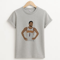 Booker - Basketball Unisex Grey T-Shirt