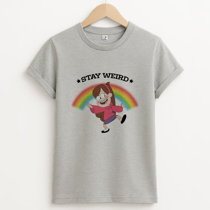 Stay Weird Unisex Grey T-Shirt