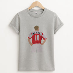 Bergkamp - Football Unisex Grey T-Shirt