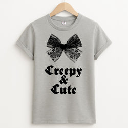 Creepy And Cute Coquette Unisex Grey T-Shirt