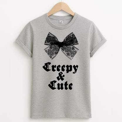 Creepy And Cute Coquette Unisex Grey T-Shirt