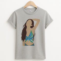 Butterfly Top - Olivia Unisex Grey T-Shirt