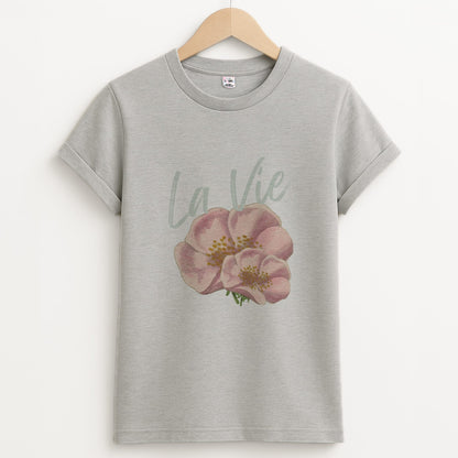 La Vie Unisex Grey T-Shirt