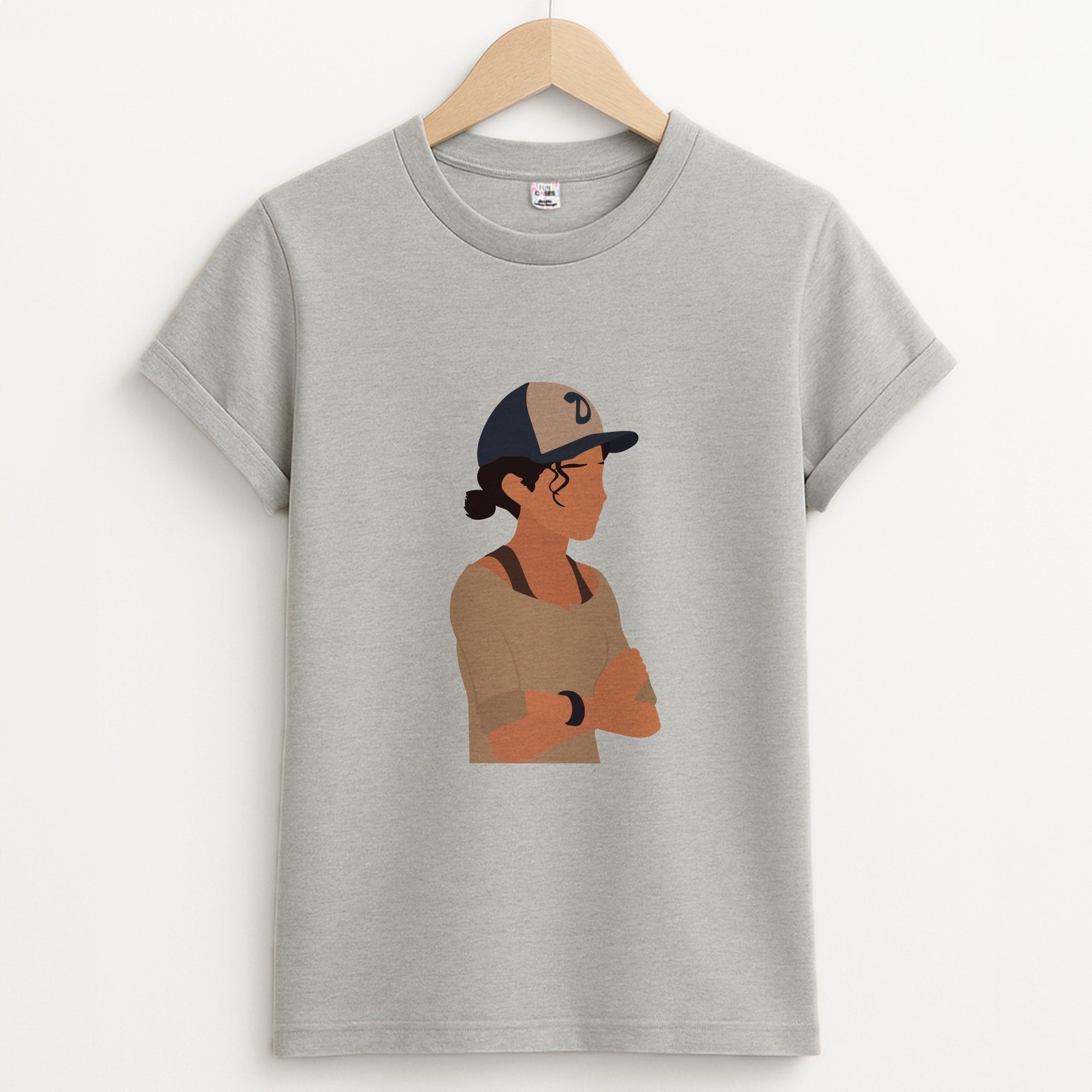Clementine Faceless - TWD Unisex Grey T-Shirt