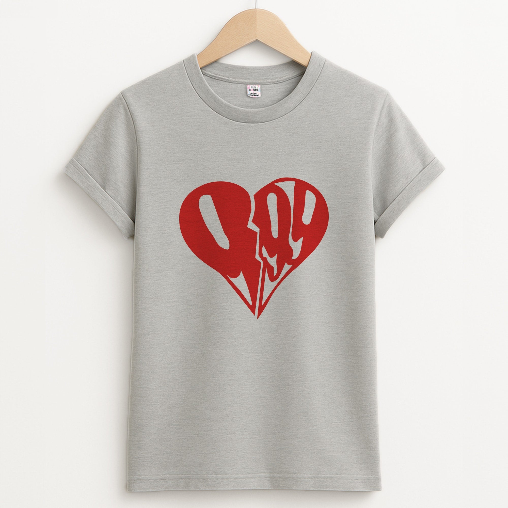 Heart - Juice Unisex Grey T-Shirt