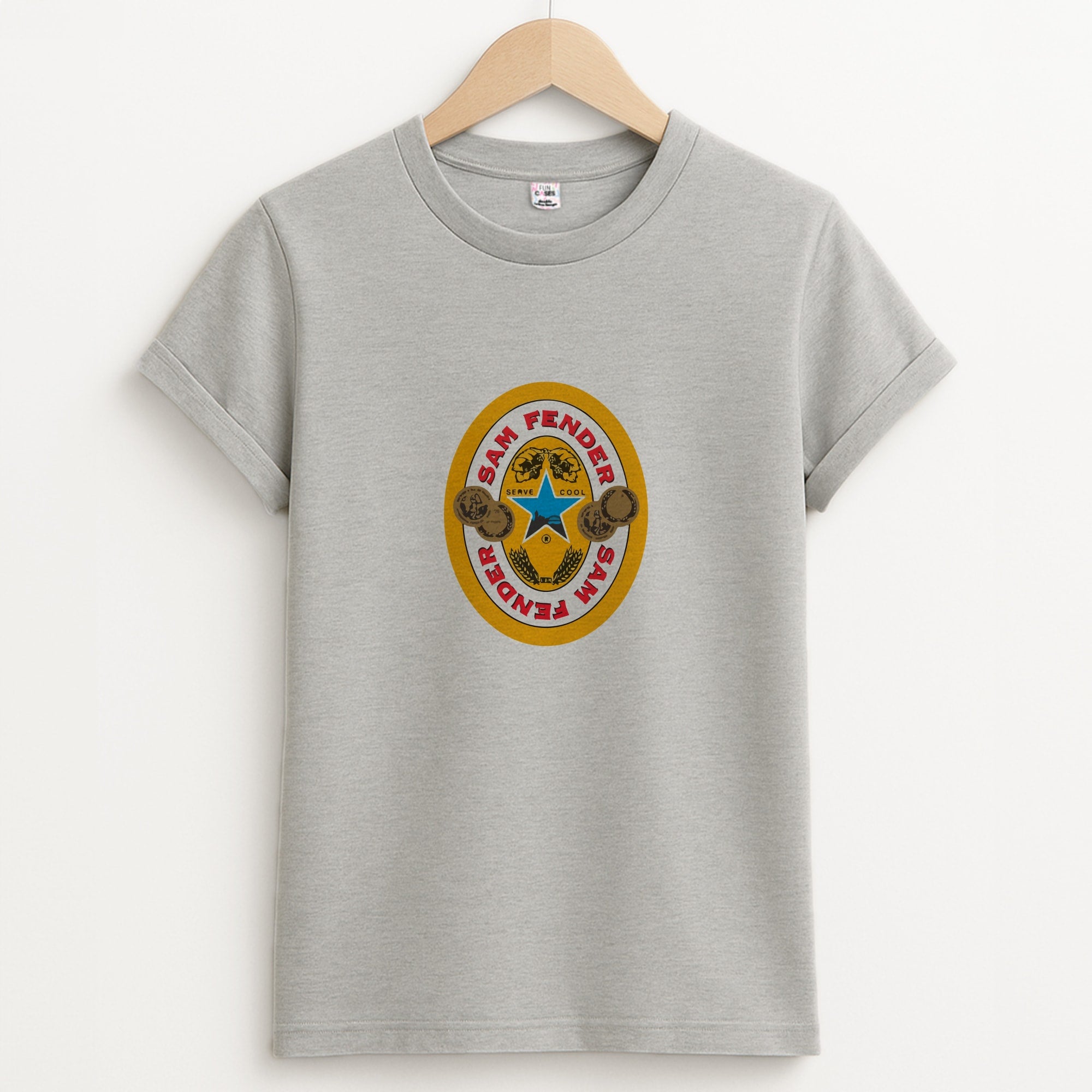 Fender Badge Unisex Grey T-Shirt