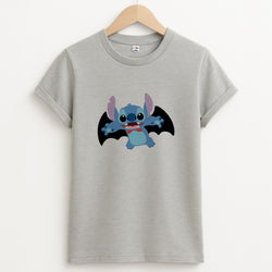 Vampire Alien Blue Halloween T-Shirt