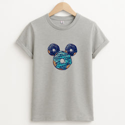 Fairytale Mouse Doughnuts Unisex Grey T-Shirt