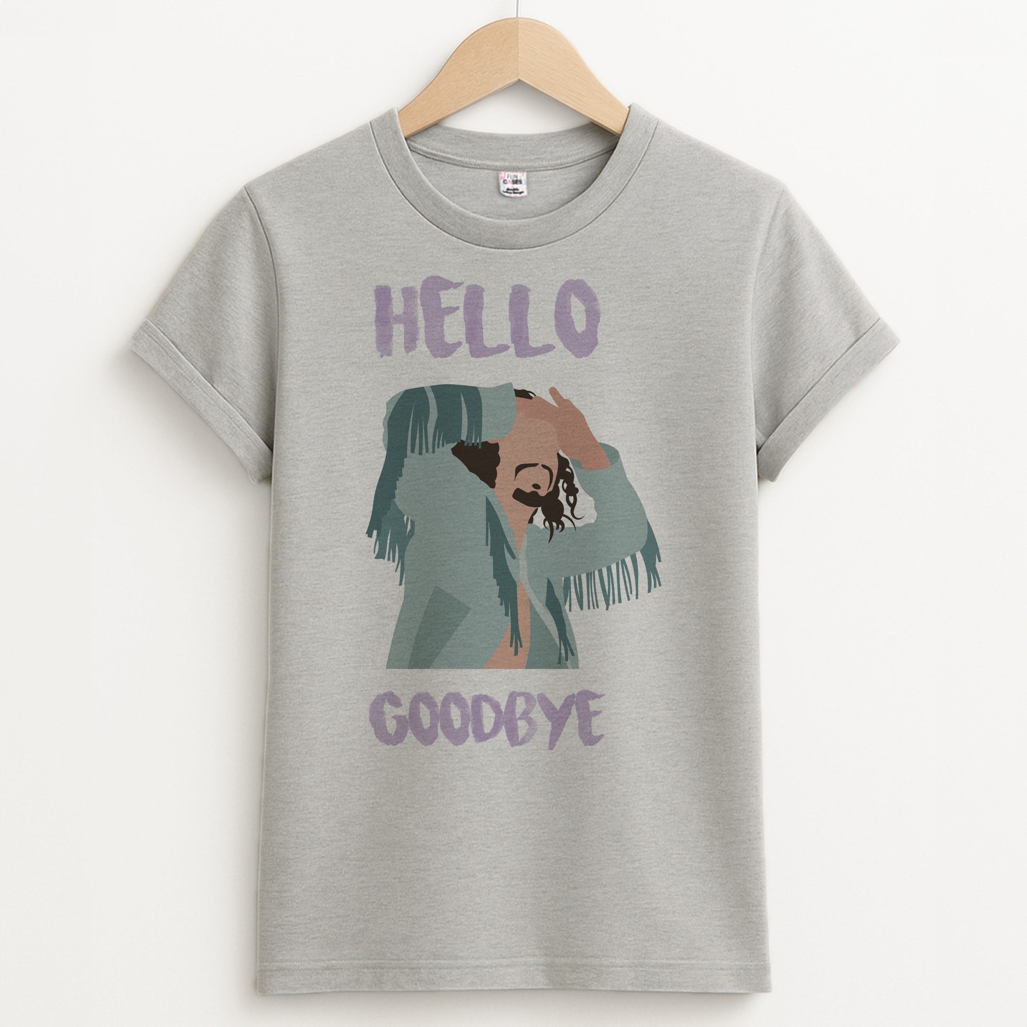 Hello Goodbye Unisex Grey T-Shirt