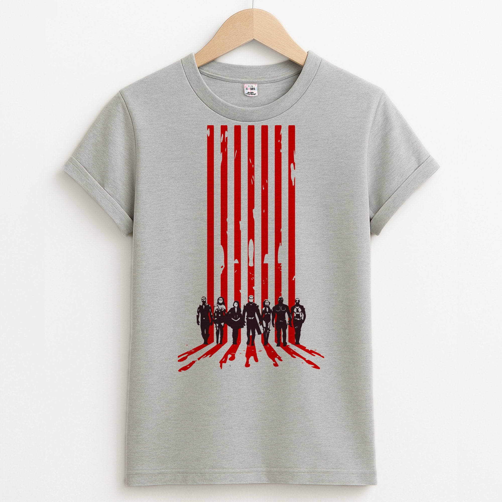 The Seven Silhouettes Unisex Grey T-Shirt
