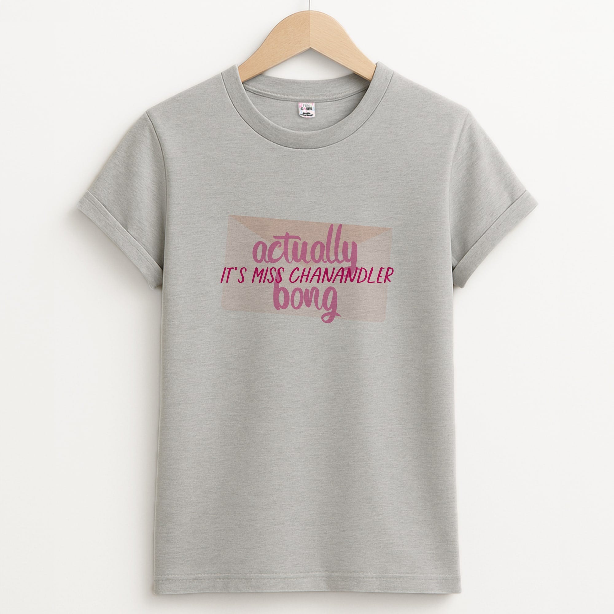 Actually It's Miss Chanandler Bong Unisex Grey T-Shirt