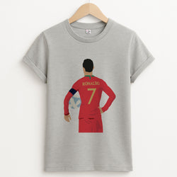 Ronaldo - Football Unisex Grey T-Shirt