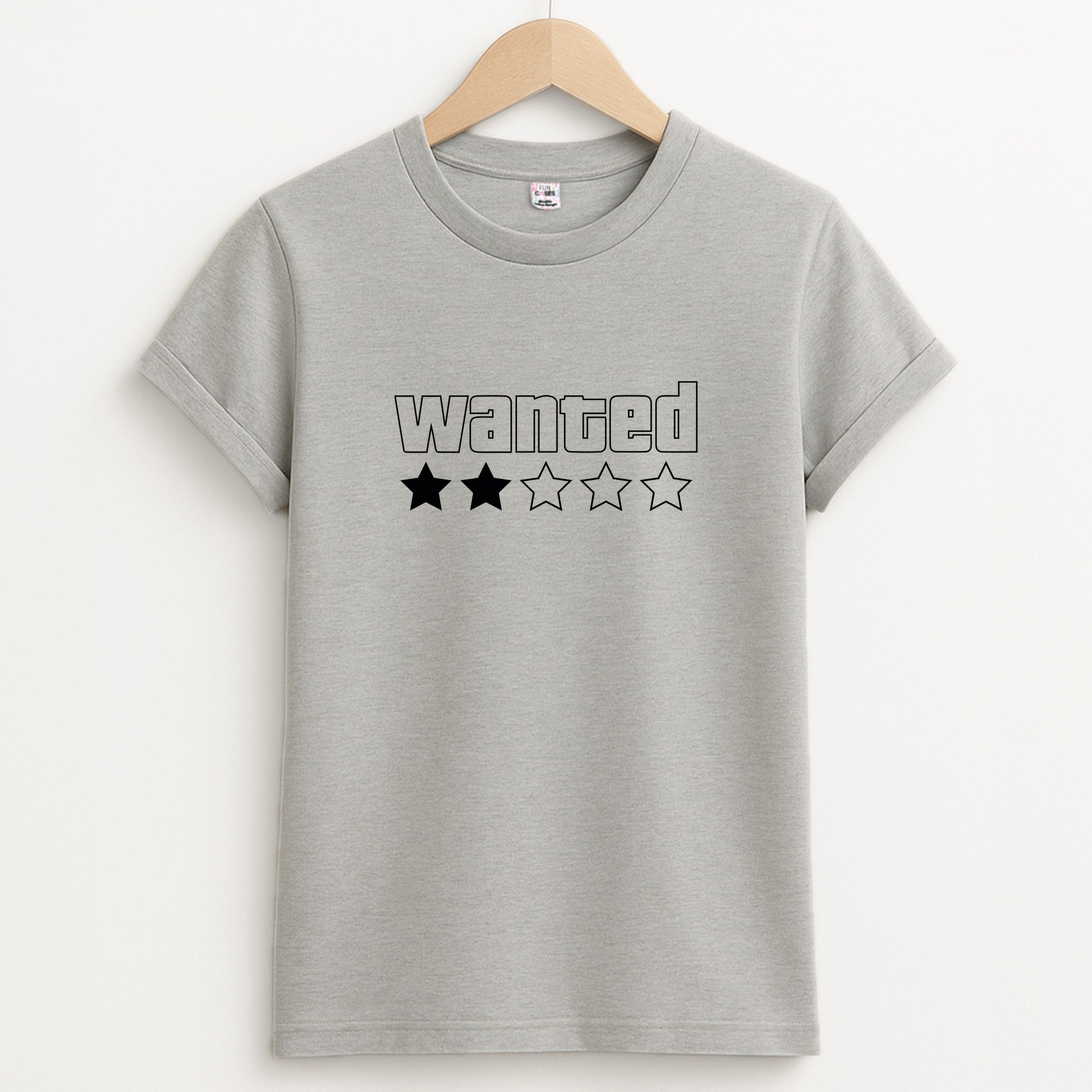Wanted - Video Game Unisex Grey T-Shirt