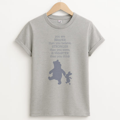 Braver, Stronger, Smarter Unisex Grey T-Shirt