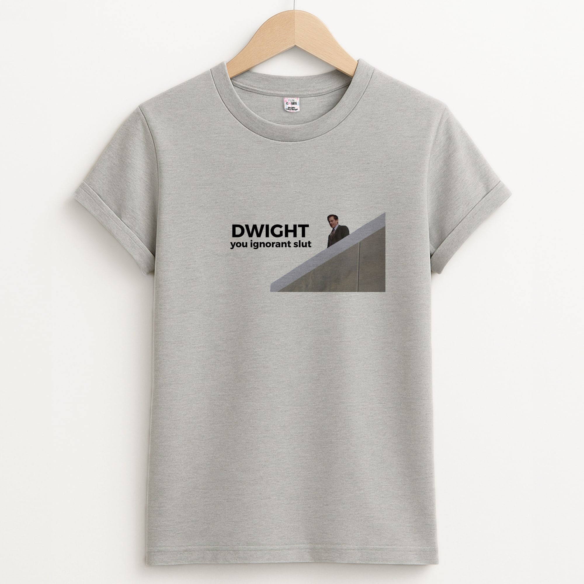 Dwight, You Ignorant Slut Unisex Grey T-Shirt