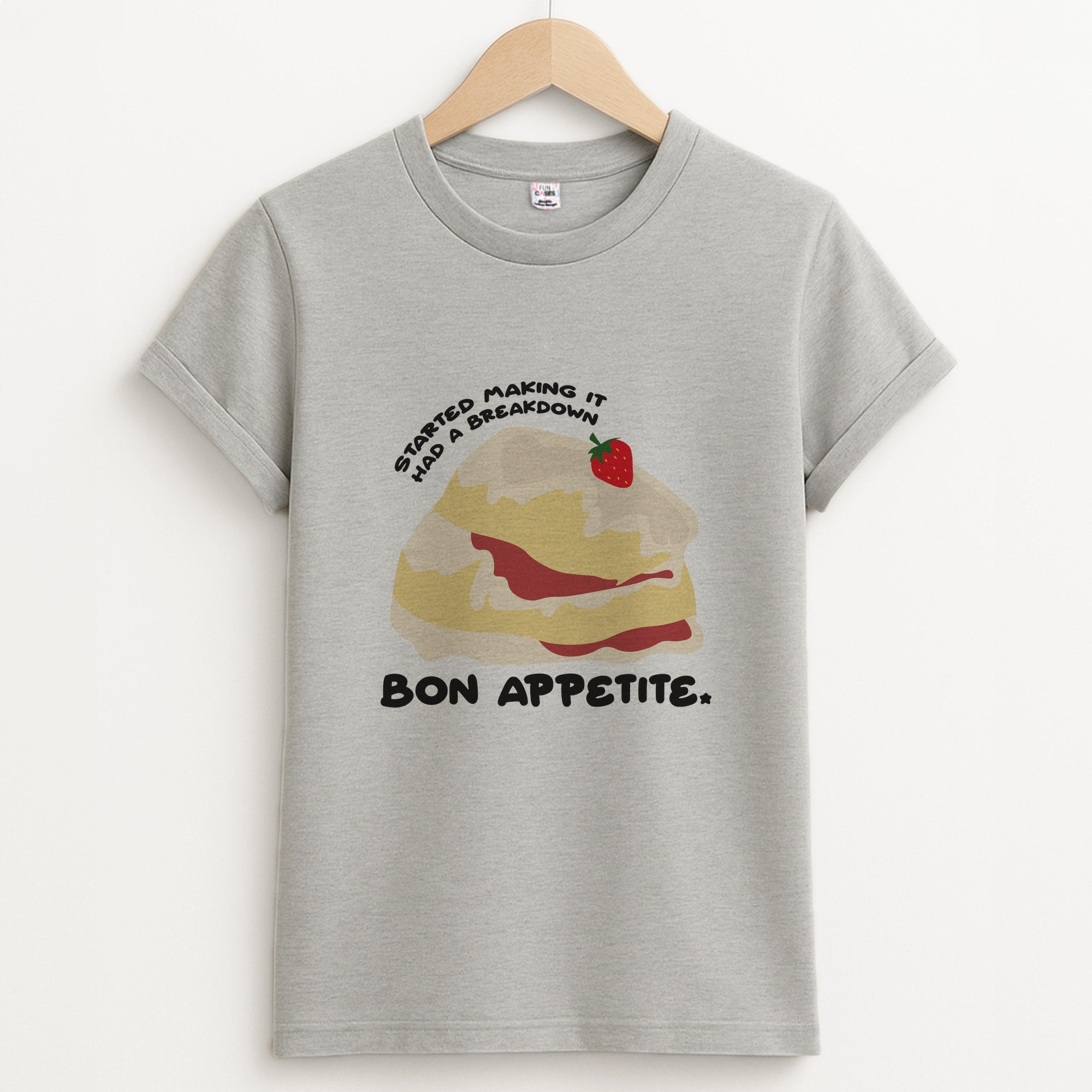 Bon Appetite - British Pop Culture Unisex Grey T-Shirt