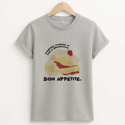 Bon Appetite - British Pop Culture Unisex Grey T-Shirt