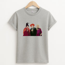 Hocus Halloween Witches - Halloween Unisex Grey T-Shirt
