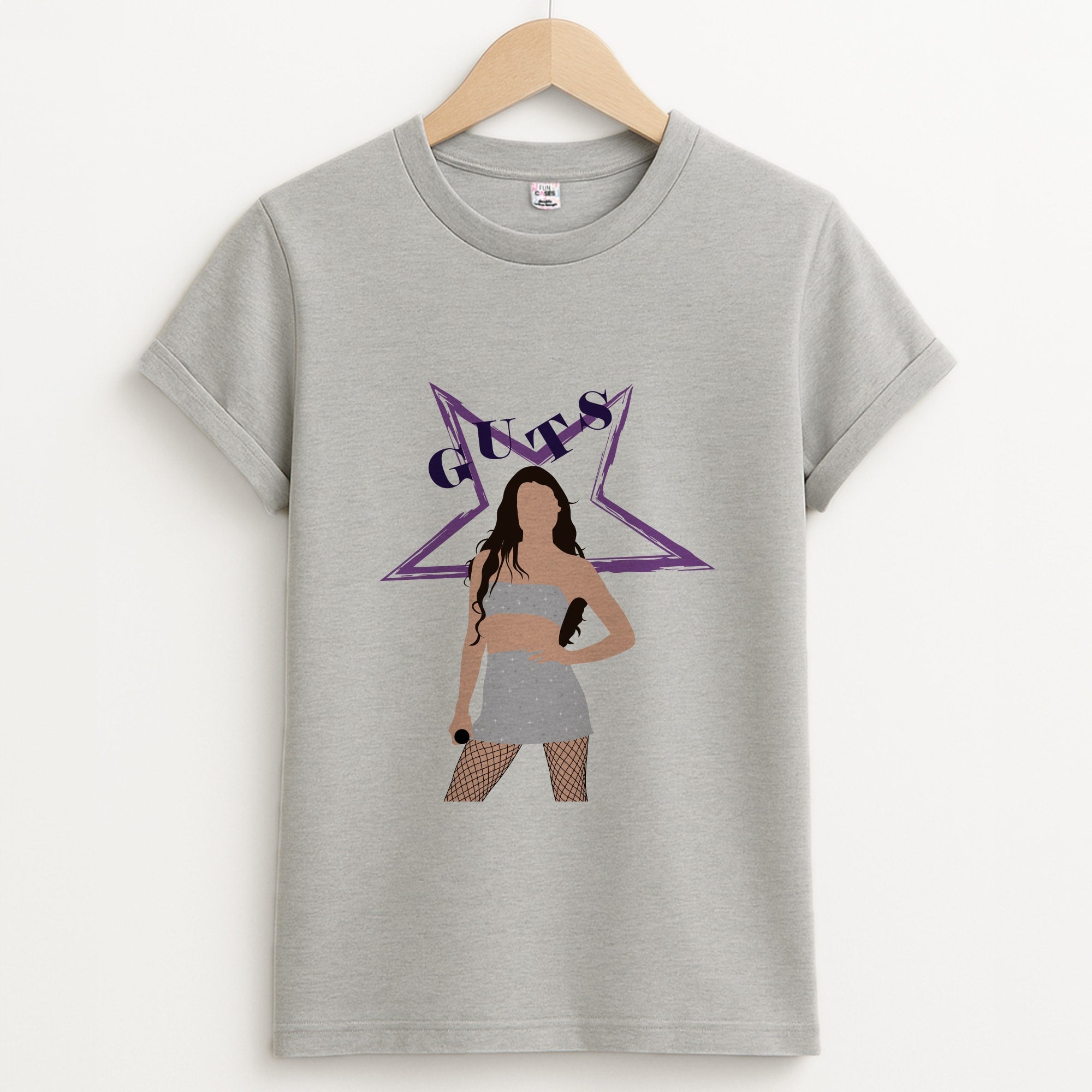 Dark Purple Olivia Unisex Grey T-Shirt