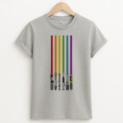 Lightsabers Unisex Grey T-Shirt