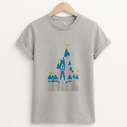 Fairytale Castle Unisex Grey T-Shirt