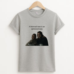A Bisexual Man Unisex Grey T-Shirt