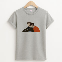 Marianne Resting On Connell Unisex Grey T-Shirt