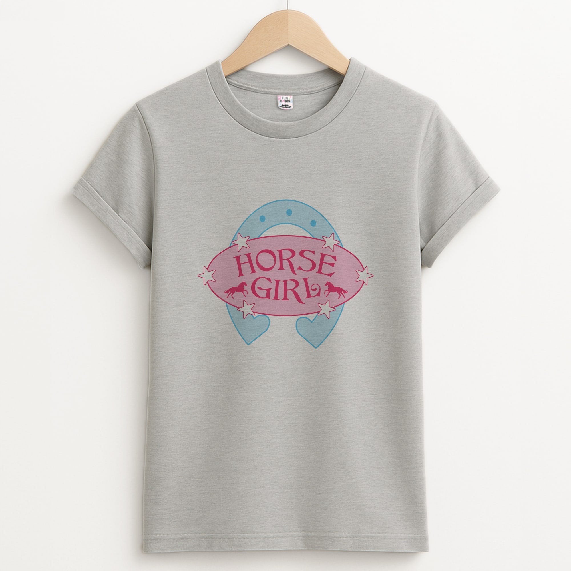 Horse Girl - Horses Unisex Grey T-Shirt