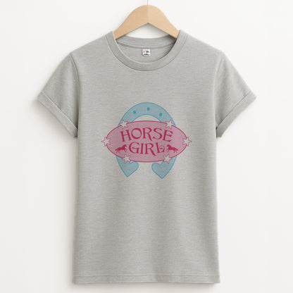 Horse Girl - Horses Unisex Grey T-Shirt