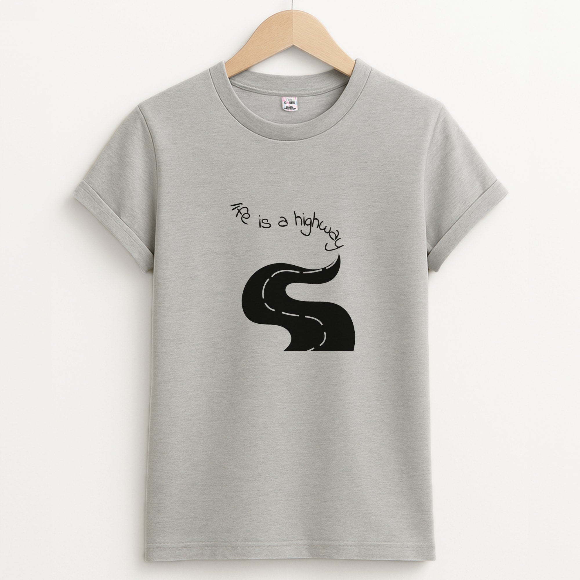Life Is A Highway - Cars Unisex Grey T-Shirt