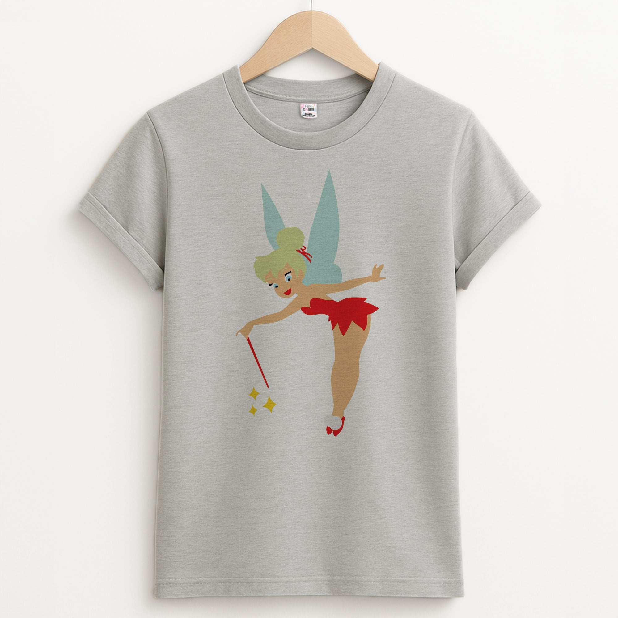 Christmas Tinkerbell Unisex Grey T-Shirt
