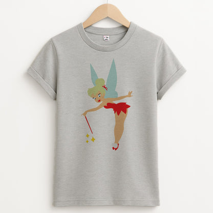 Christmas Tinkerbell Unisex Grey T-Shirt