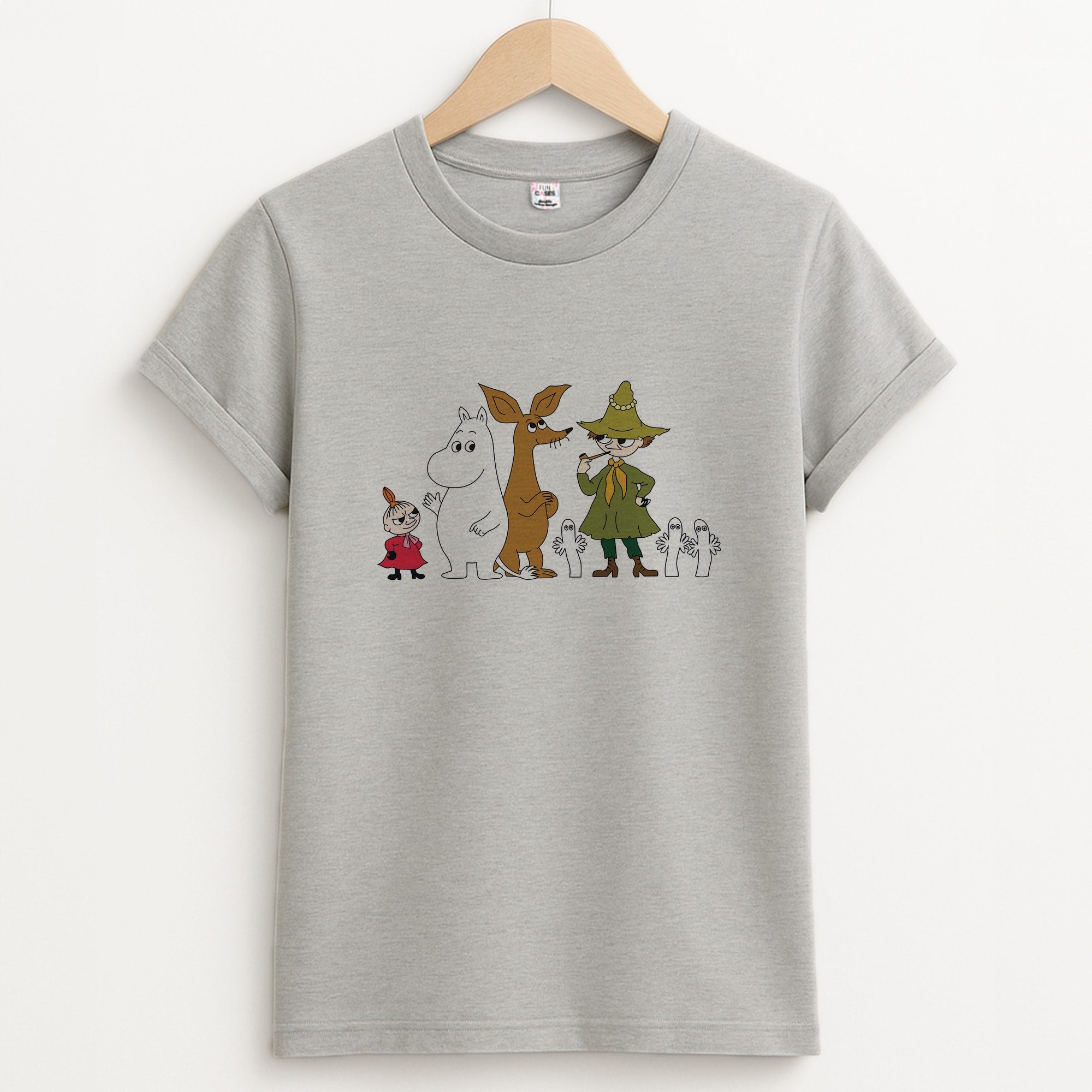 Moom Characters Unisex Grey T-Shirt