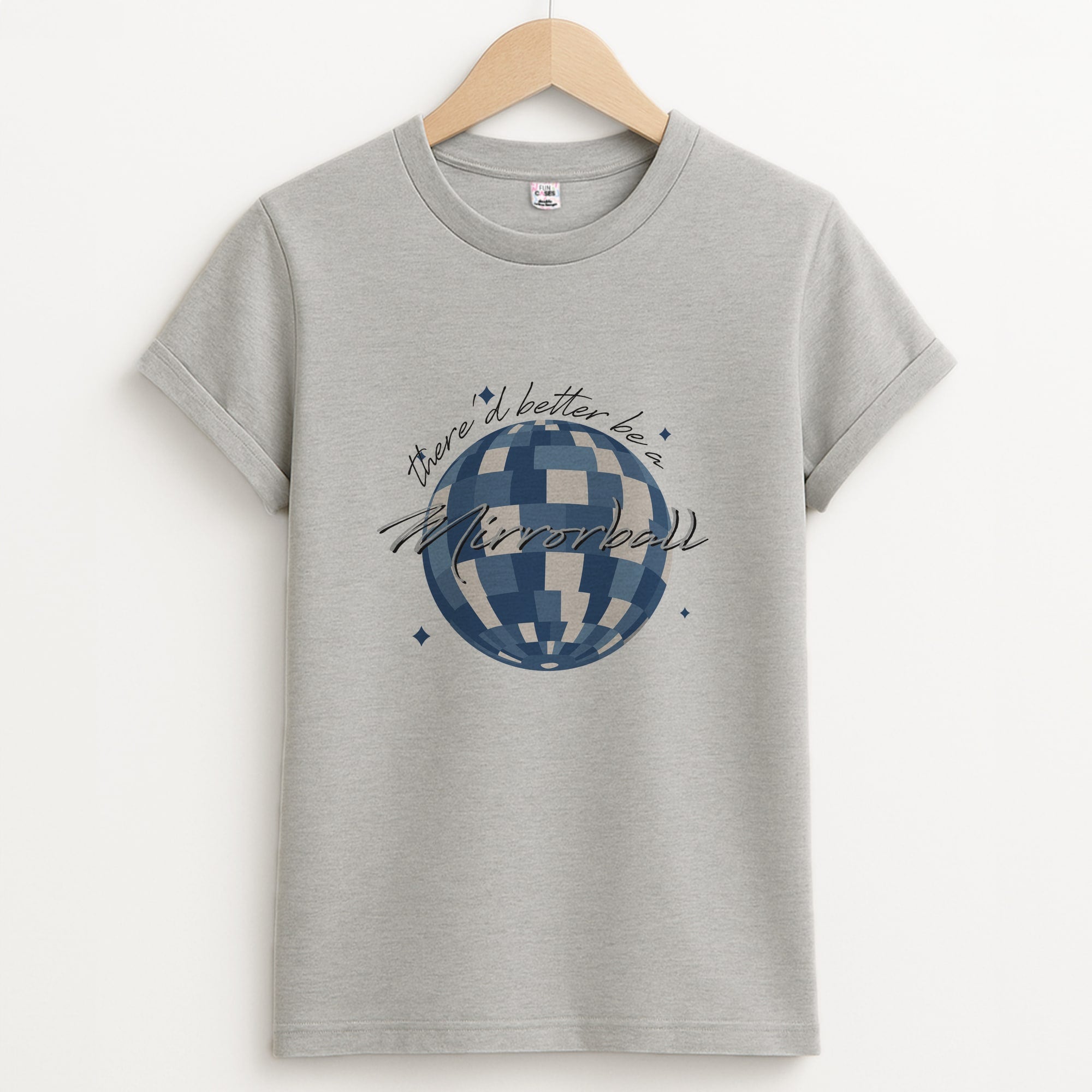Mirrorball Unisex Grey T-Shirt