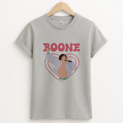 Boone Heart Unisex Grey T-Shirt