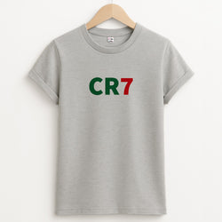 CR7 Logo - Ronaldo Unisex Grey T-Shirt