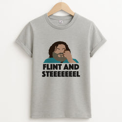 Flint And Steel Unisex Grey T-Shirt