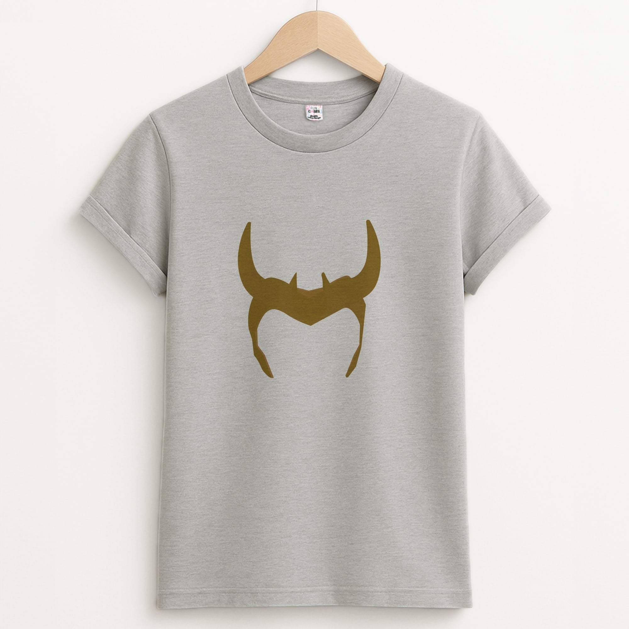 The Horned Helmet Unisex Grey T-Shirt