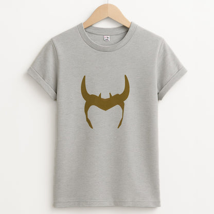 The Horned Helmet Unisex Grey T-Shirt