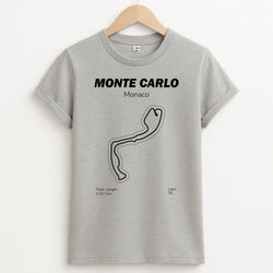 Monte Carlo Circuit Unisex Grey T-Shirt