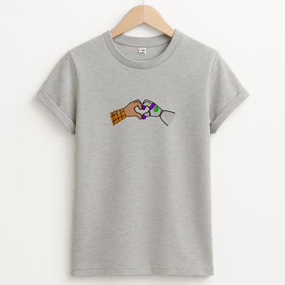 Woody And Buzz Love Unisex Grey T-Shirt