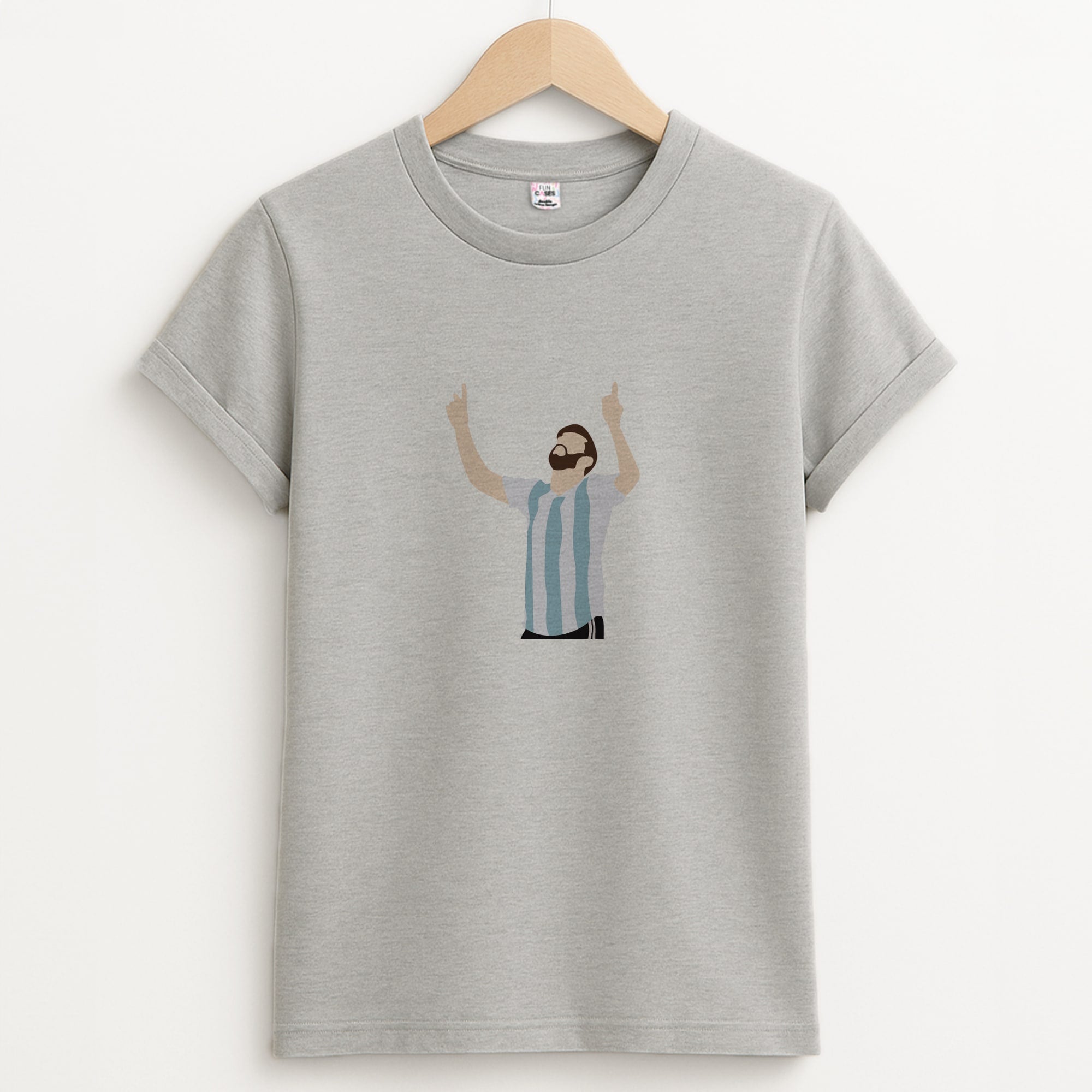 Argentina - Messi Unisex Grey T-Shirt