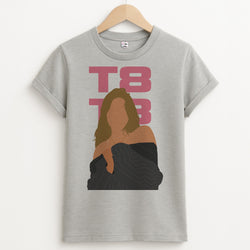 T8 Pink - Tate Mcrae Grey Unisex T-Shirt