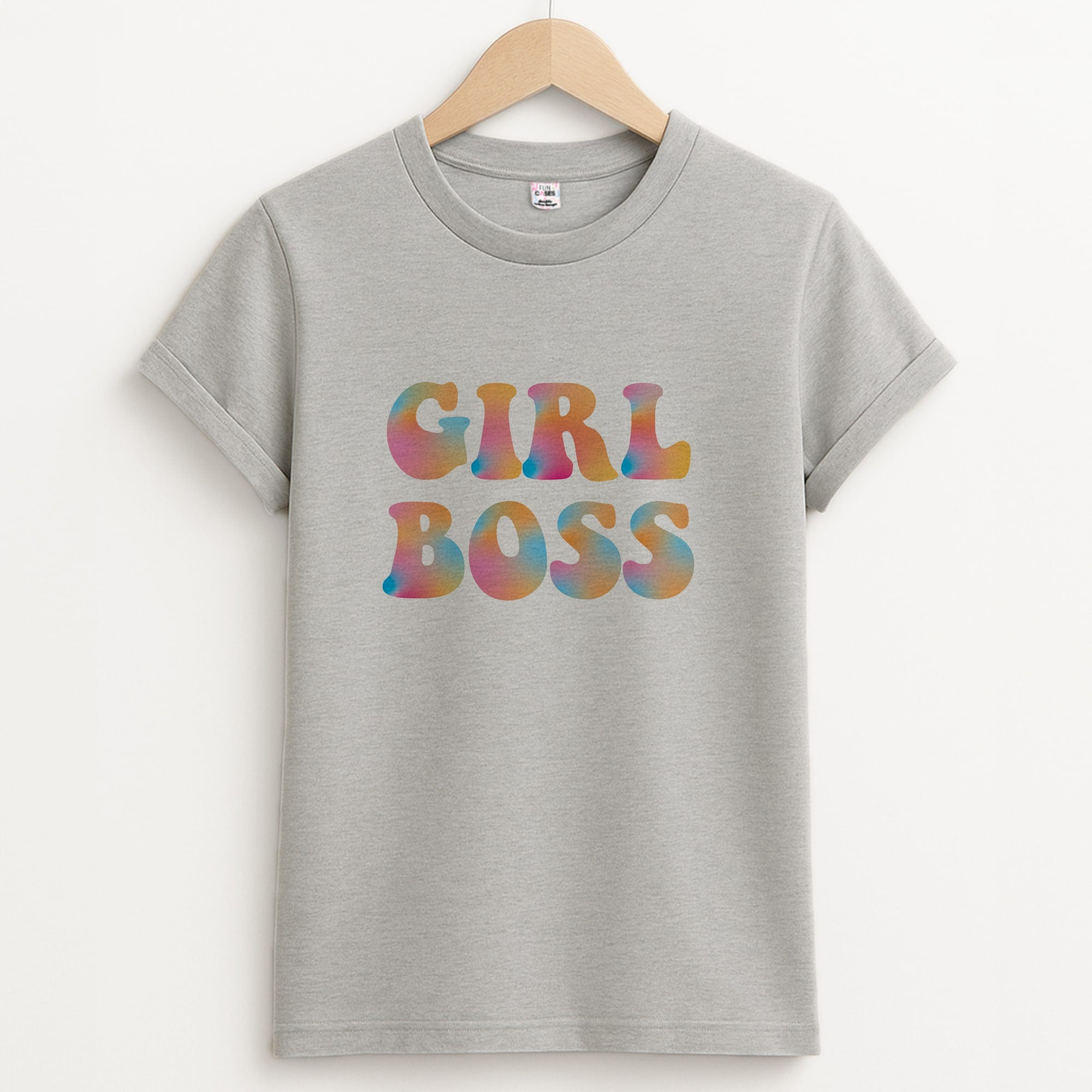 Girl Boss - Aesthetic Quote Unisex Grey T-Shirt
