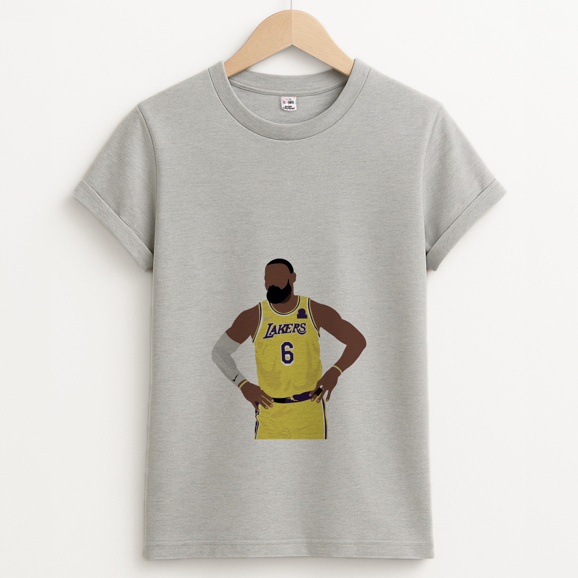 Lebron - Baskteball Unisex Grey T-Shirt