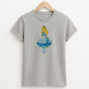 Watercolour Alice in Wonderland Fairytale T-Shirt 2