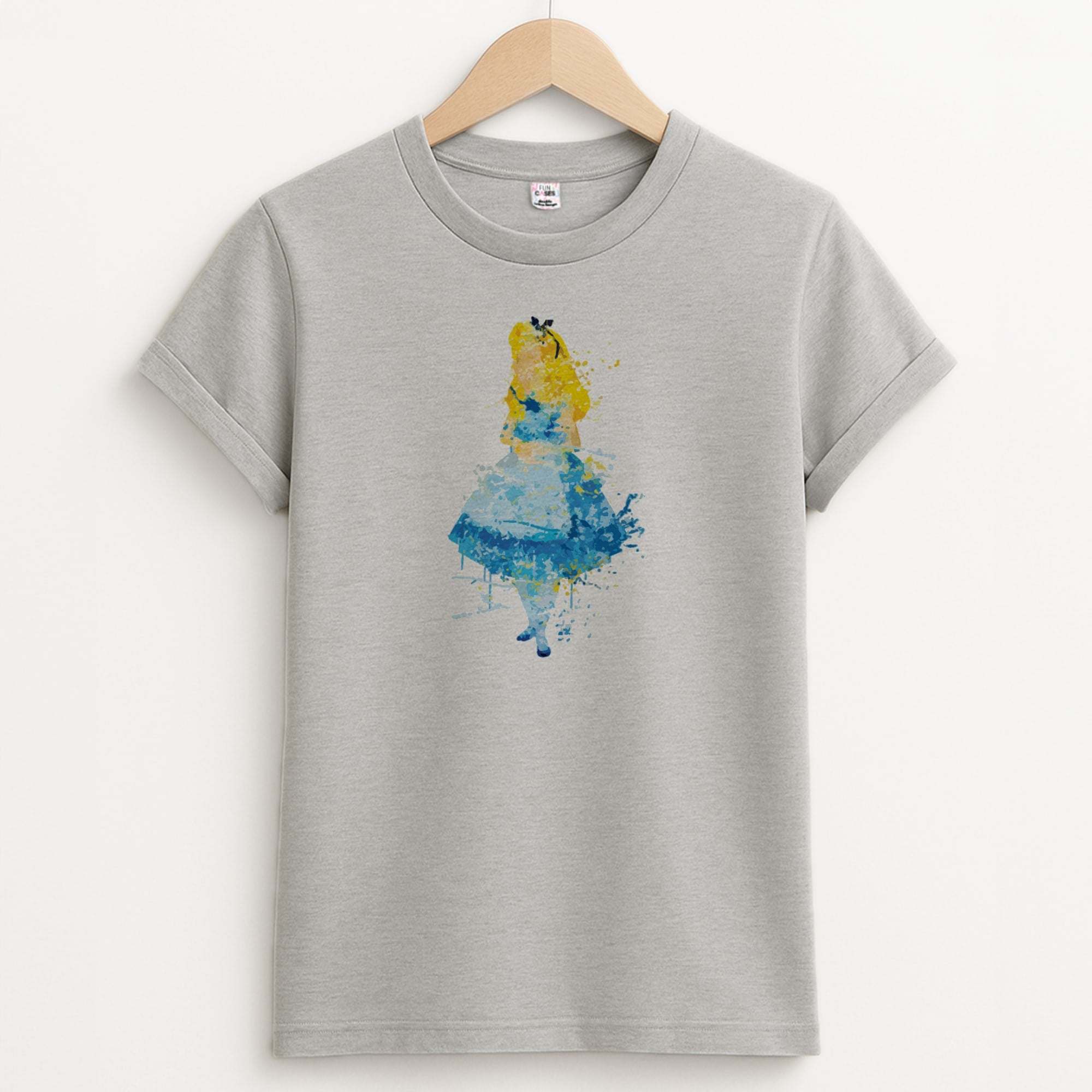 Watercolour Alice in Wonderland Fairytale T-Shirt