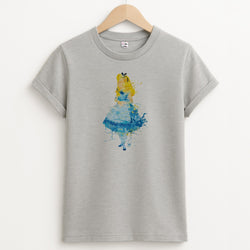 Watercolour Alice in Wonderland Fairytale T-Shirt